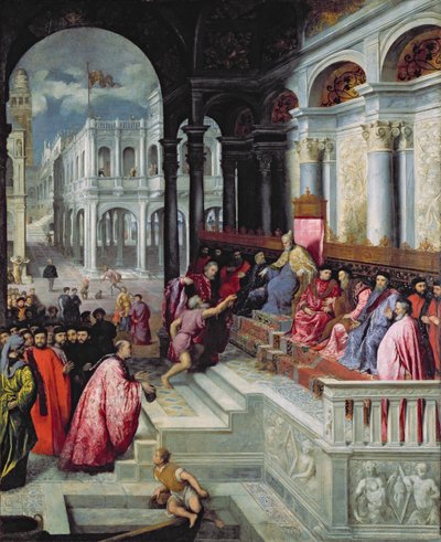 Fisherman Giving the Ring to the Doge of Venice by Paris Bordone